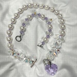 Swarovski custom necklace and bracelet
